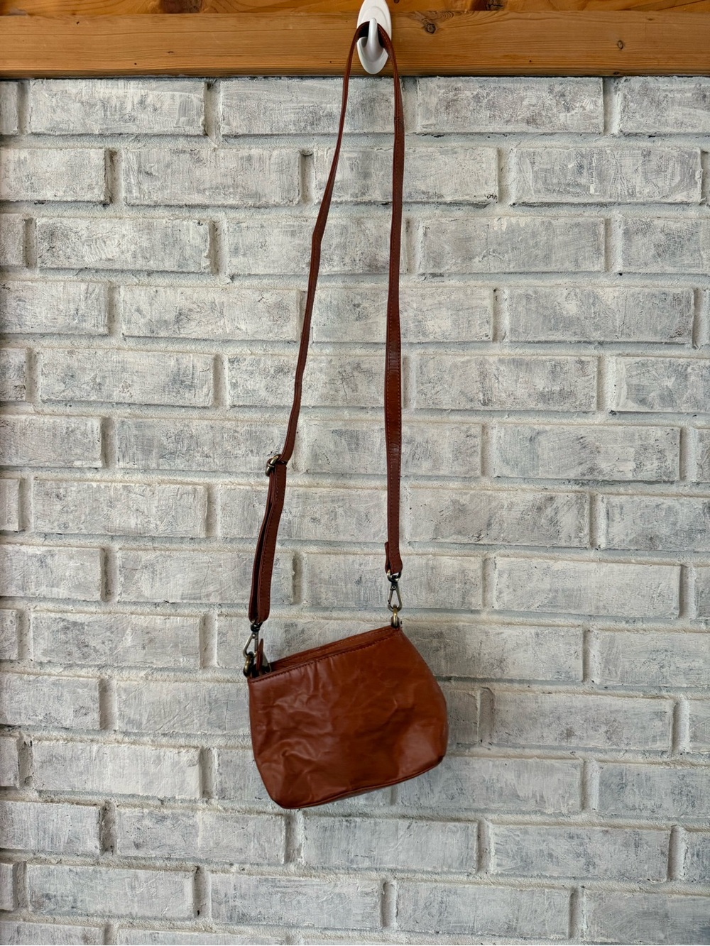 BERLINER BAGS Vintage Leather Shoulder Bag Marbella Crossbody